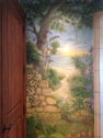Trompe L'oeil Tropical Garden Mural slideshow